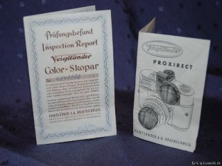 Voigtländer Proxirect Bedienungsanleitung